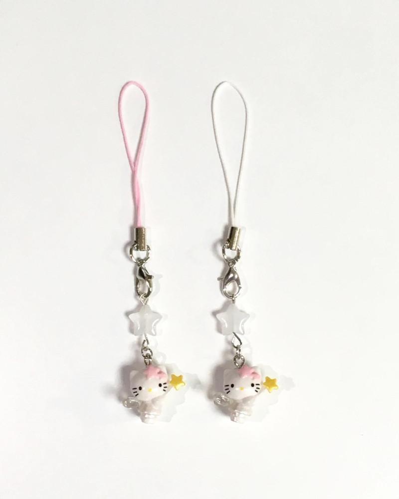 키라키링 요정 키티 핸드폰 줄 키링 fairy kitty phone keyring