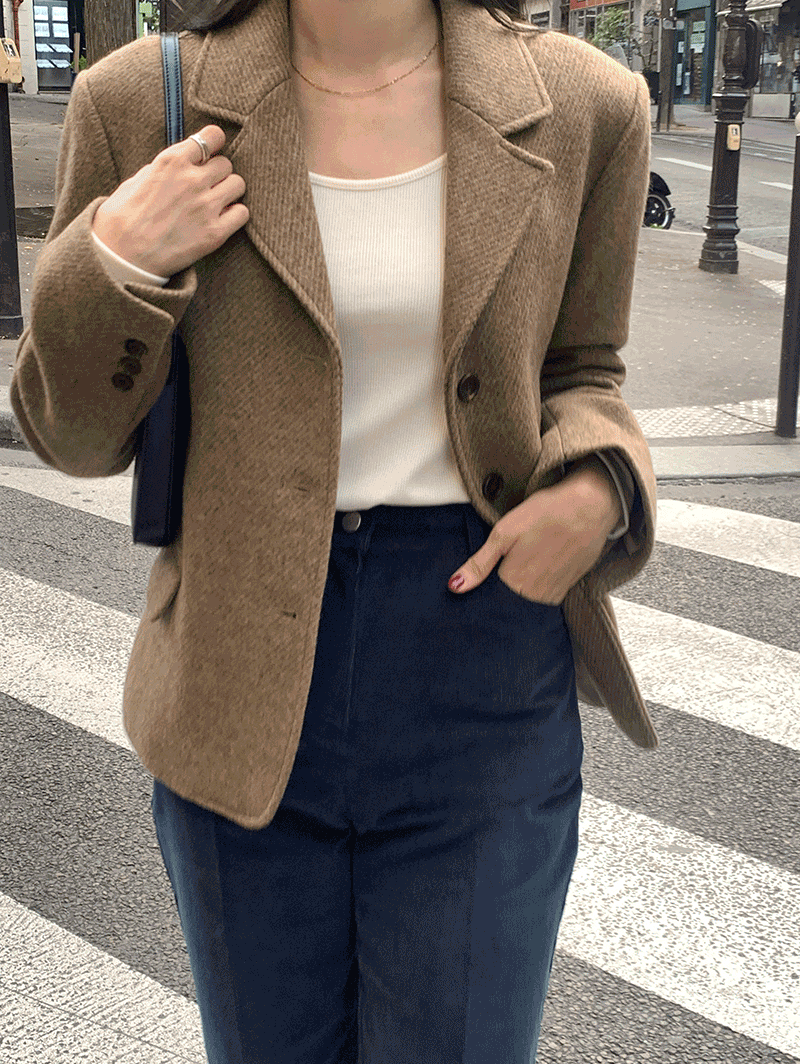 [Lemoir/당일배송] 트윌 울 자켓 (2 Colors) *베이비알파카*