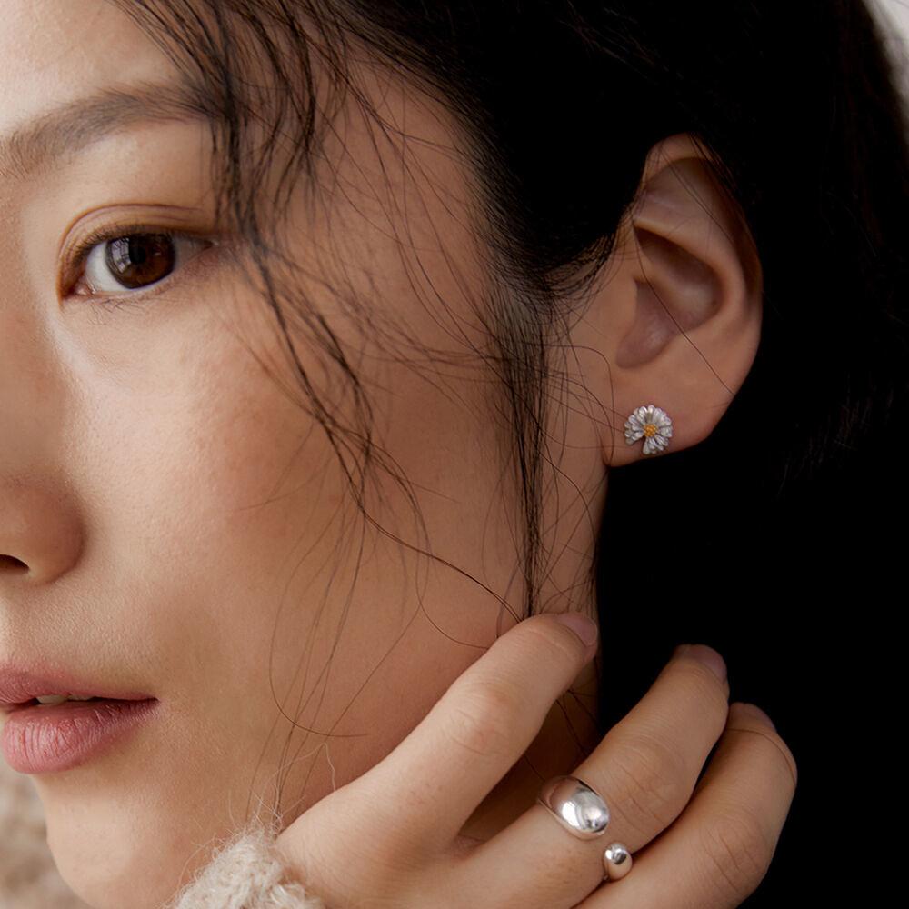 [silver925]Dandelion post earring