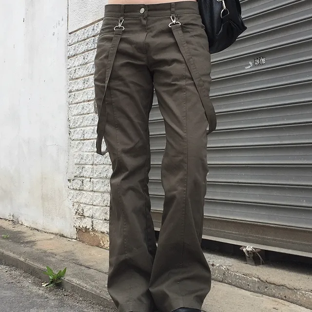 테마 서스펜더 부츠컷 팬츠