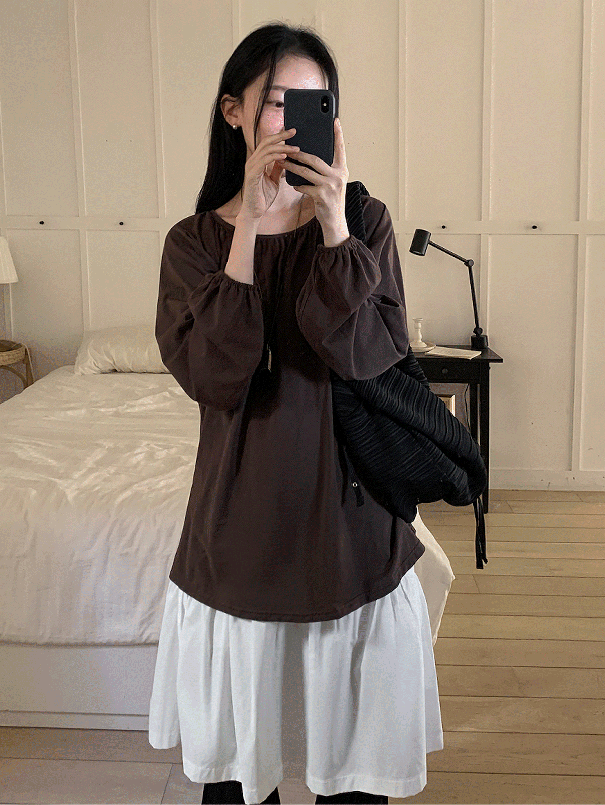 어리틀빗 marlene shirring tee (4color)