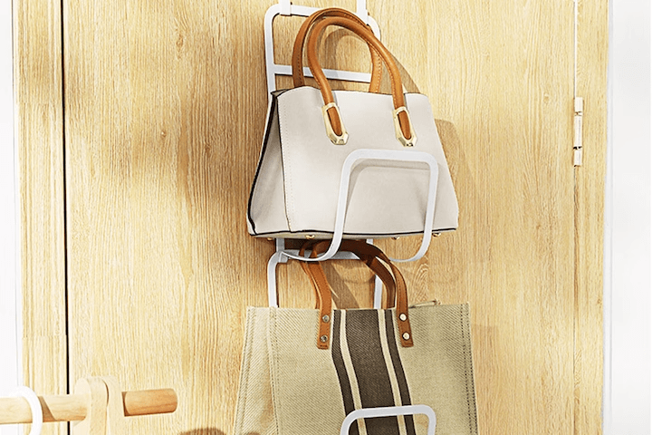 화이트메탈 핸드백 가방걸이 정리함