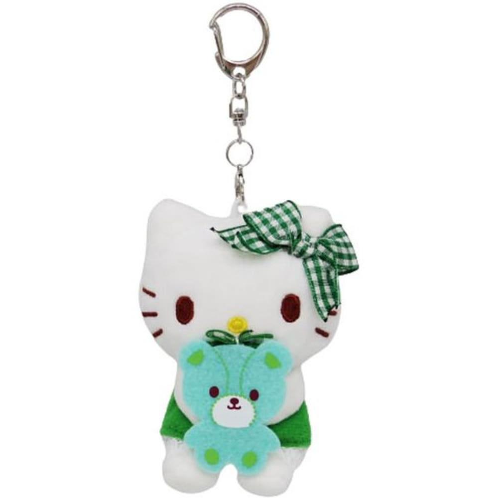 나카지마 인형 산리오 헬로키티 캐릭터 초록색 곰돌이 열쇠고리 키링 키체인