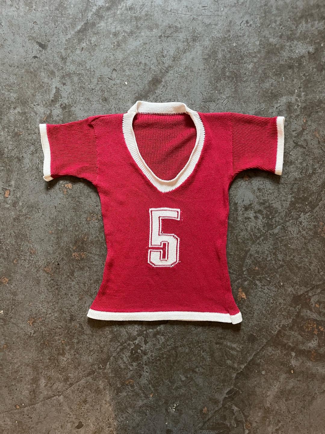 Custom knit football T-shirt - XS / 1