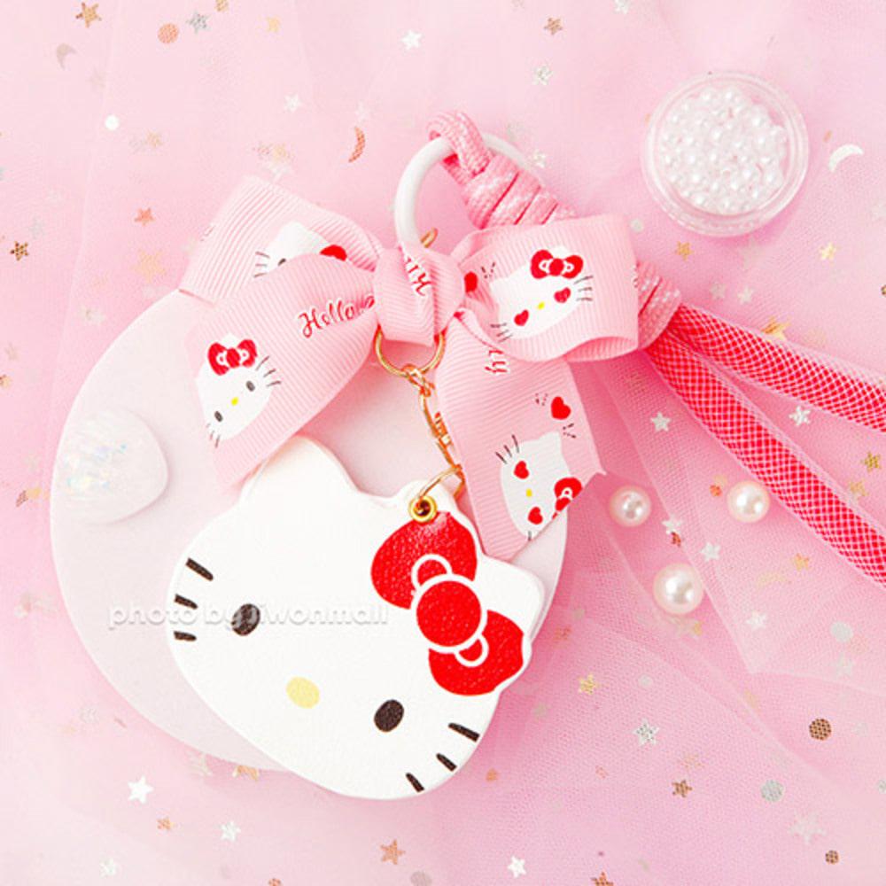 산리오 PU 키링 페이스 캐릭터 헬로키티