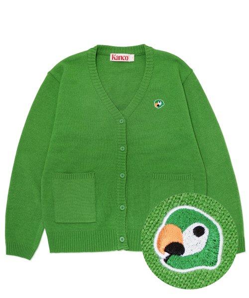 KANCO LOGO CARDIGAN green