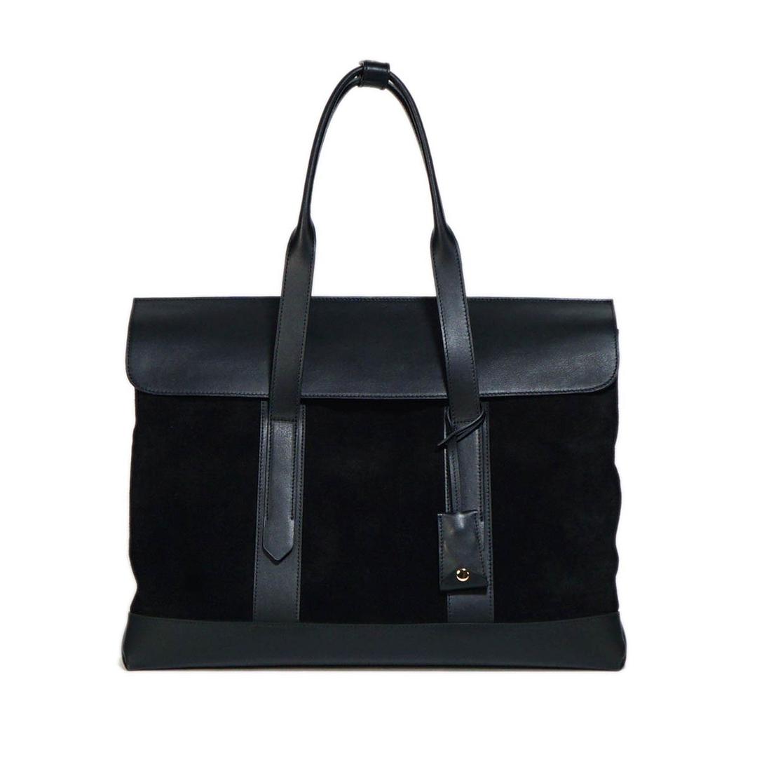 A053 Black Suede Tote Bag