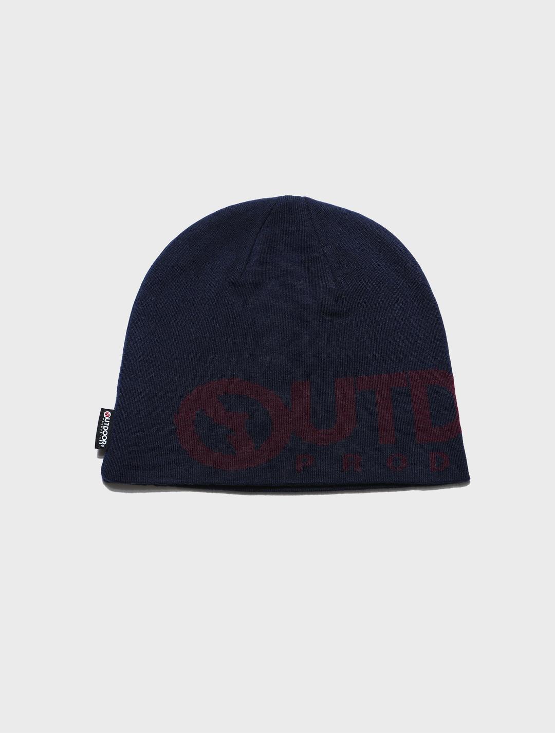 LOGO SHORT BEANIE (NAVY)