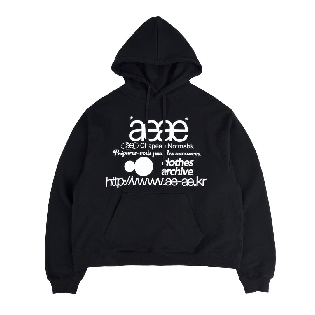 [11/22 예약 발송] WEB LOGO LOOSED HOODIE - [BLACK]