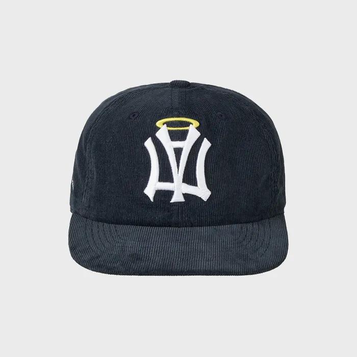 AE SYMBOL CORDUROY ANGEL WING CAP [NAVY]