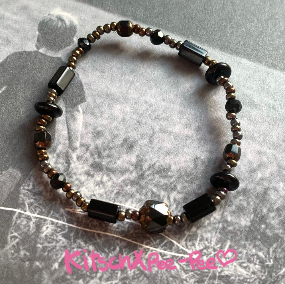 (키치앤피피)[비비지 엄지님 착용] Black lamp 체코비즈팔찌