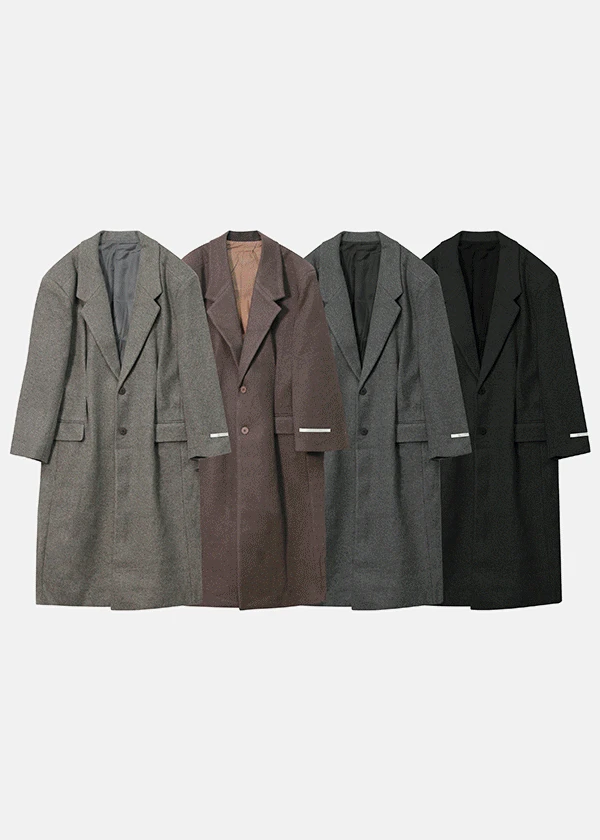 클래식 로렌 타트 롱 코트 (4color)
