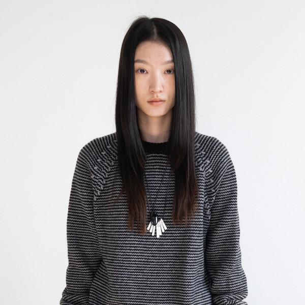 [12/23 순차 출고] Cover Striped Knit (Black)