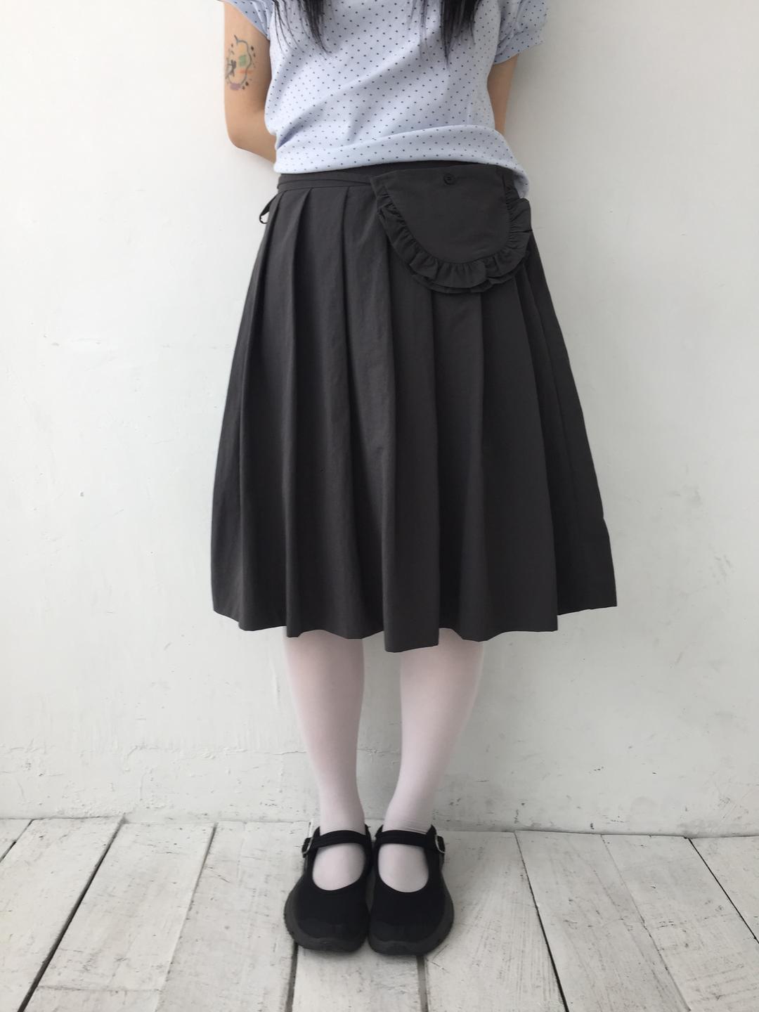 mini bag pleats skirt (3c)