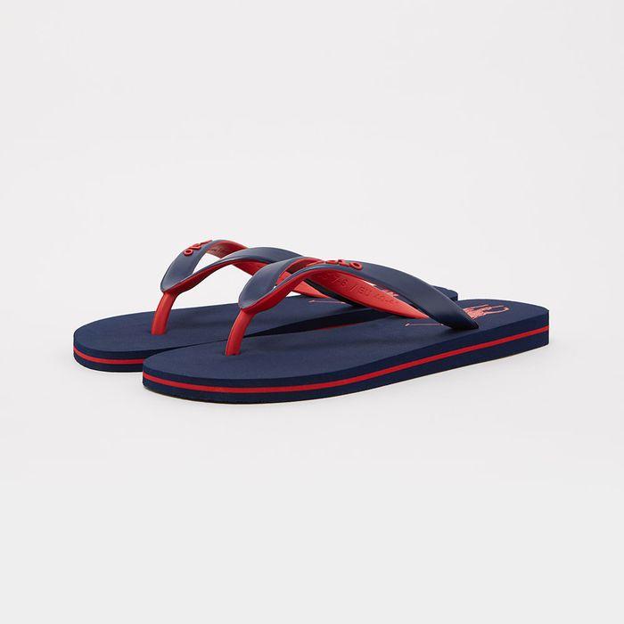 로고 샌들 (NAVY)