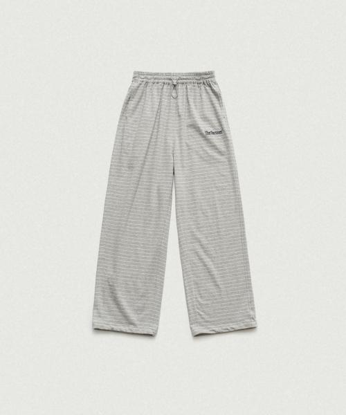 Milo Stripe Drawstring Pants_Grey