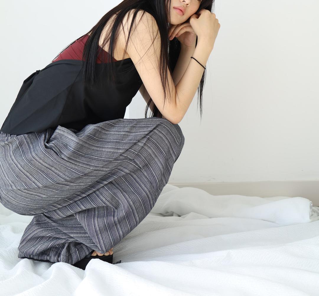 banding stripe pants