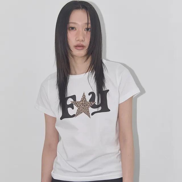 [5/9 예약배송] FY 레오파드 티 (WHITE) F25QB100