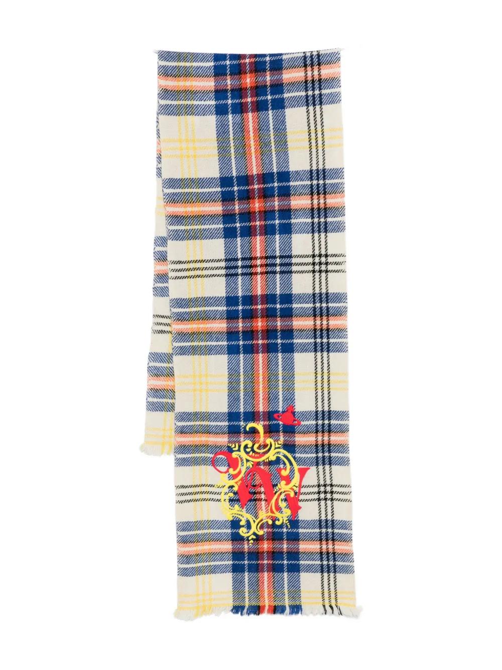 Vivienne Westwood Yak tartan-pattern Scarf | 블루 | FARFETCH KR