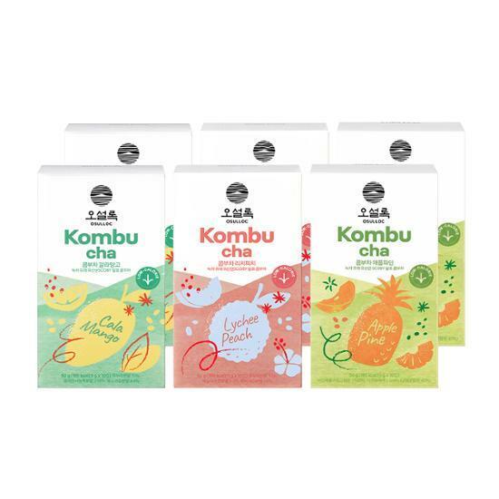 오설록 콤부차 깔라망고 20입+리치피치 20입+애플파인 20입