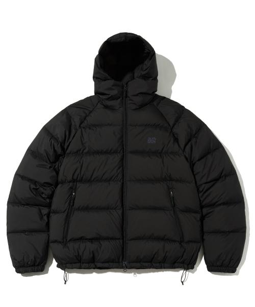 LIGHT DOWN HOODIE JUMPER - BLACK