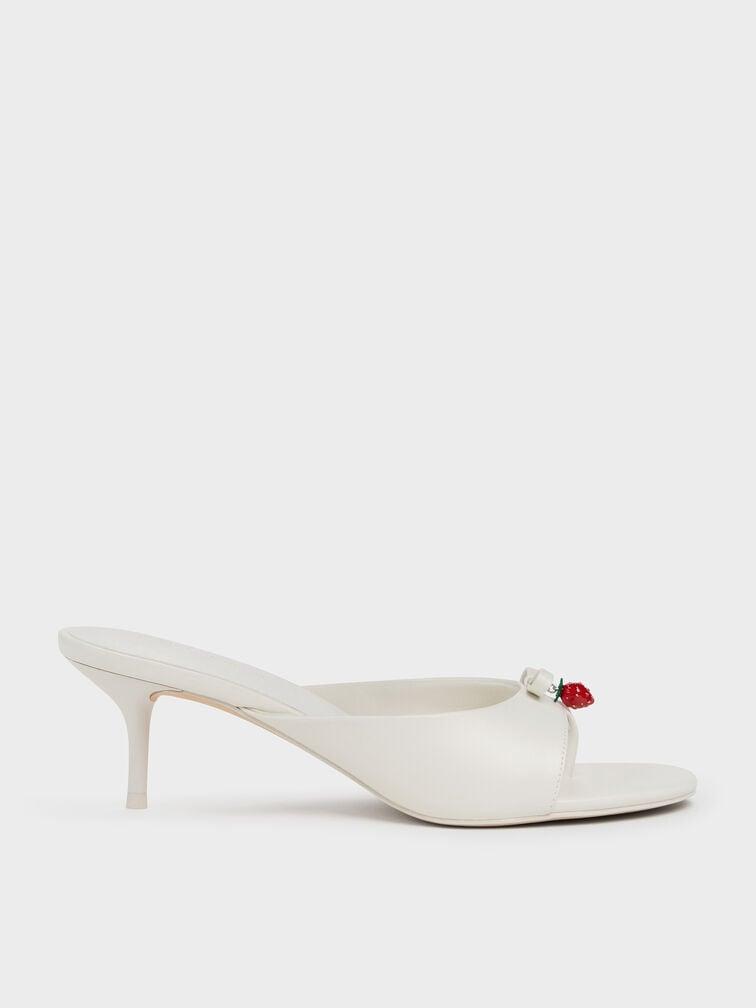 소날리 스트로베리 보우 힐 통 샌들