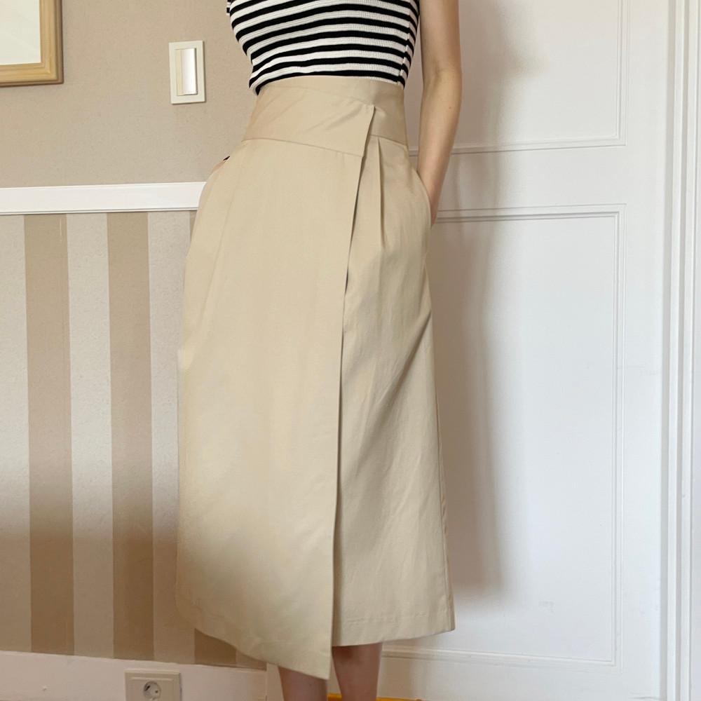 언밸 롱 풀 스커트