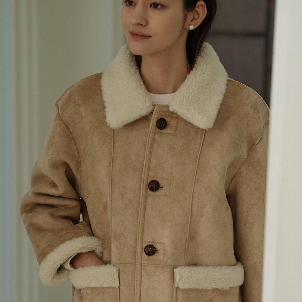 Reversible suade mustang_Beige