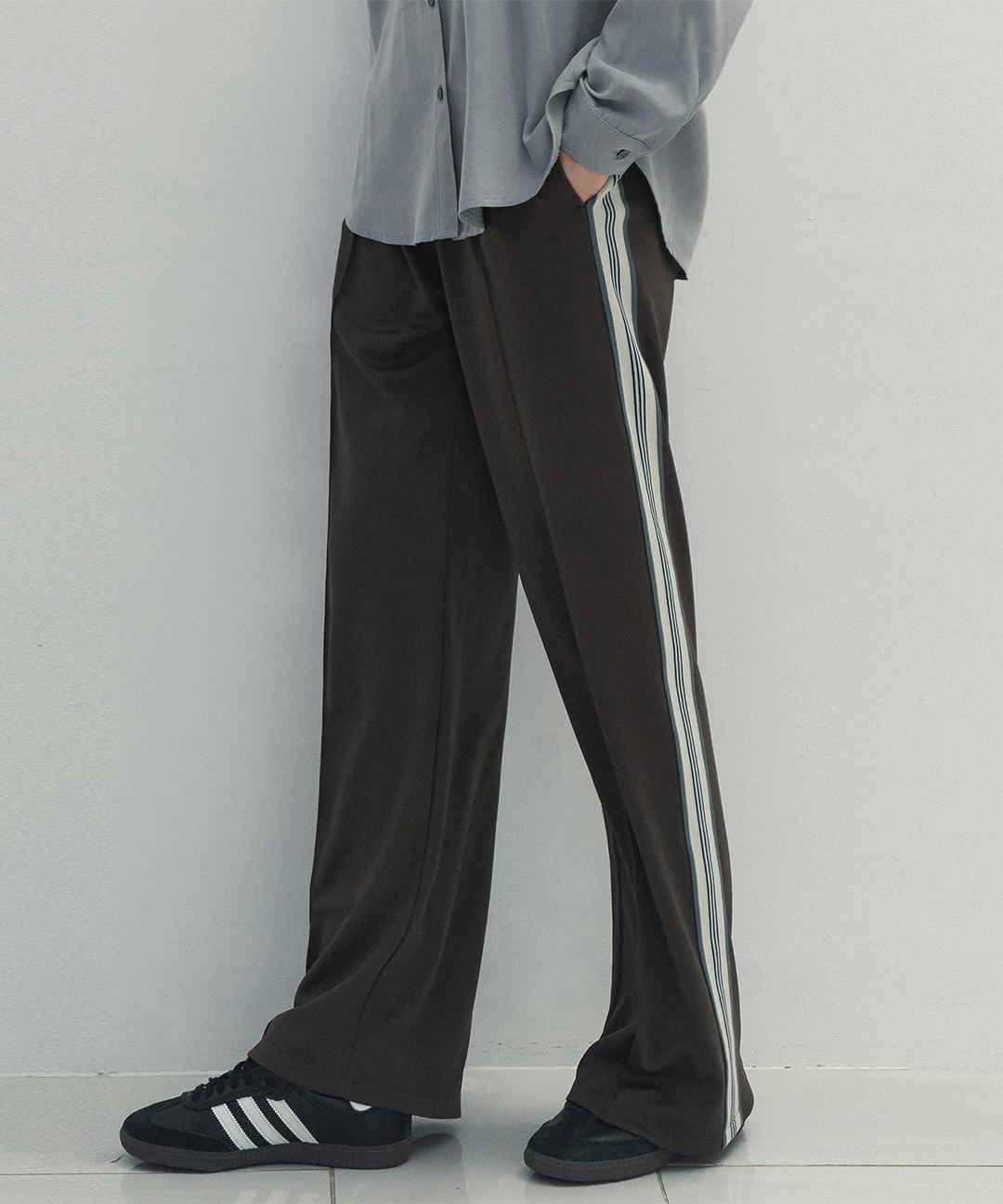 니브 Wide Jersey Track Pants (Brown)