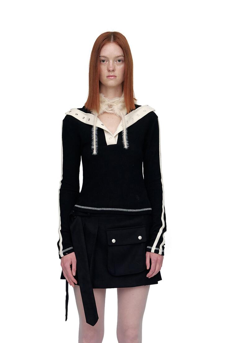 COLOR SNAP BUTTON TOP / BLACK