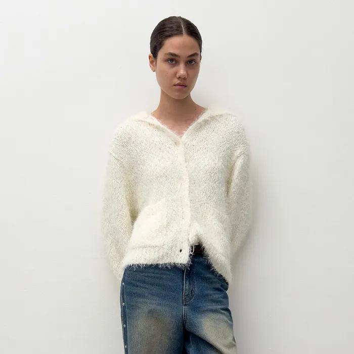 SAILOR KNIT CARDIGAN (ivory)
