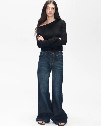 [Goosfir] Cat whiskers jean