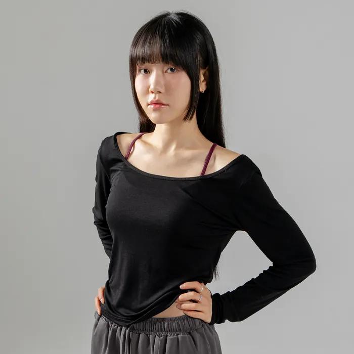 [3TT5377]모달 에어 롱 슬리브