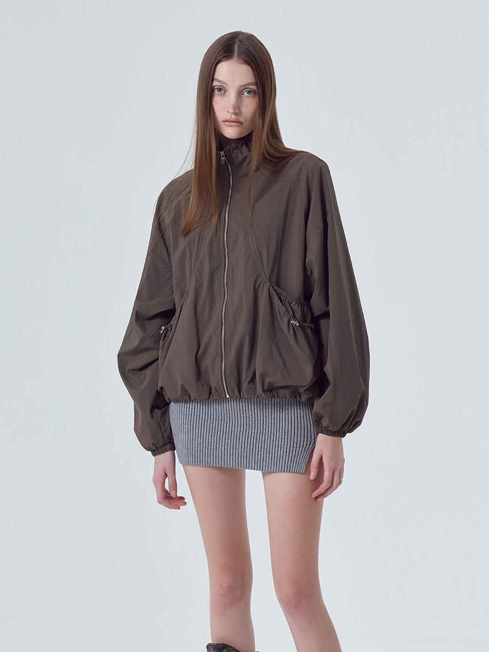 Double Pocket Wind Jumper, Brown