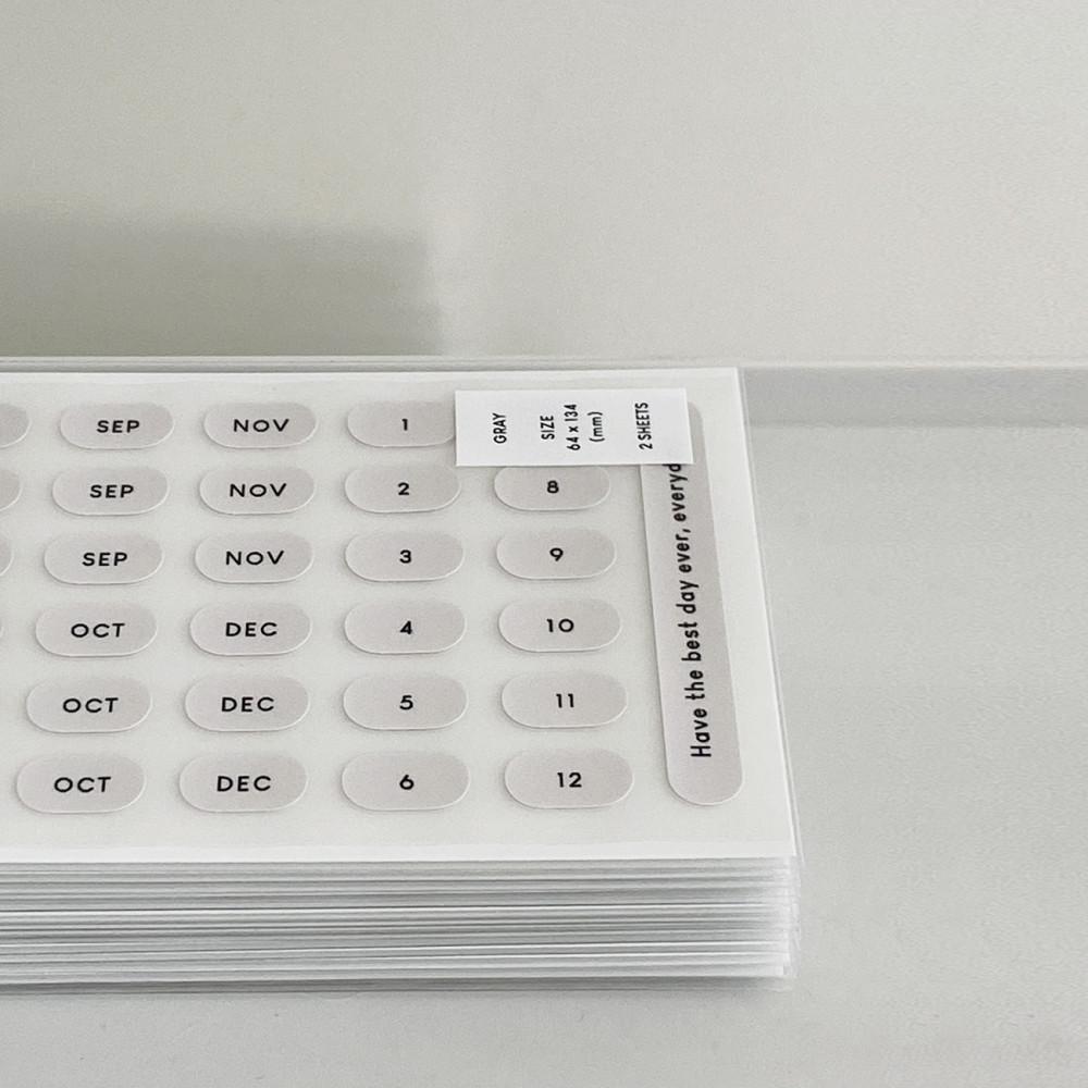 [mini month / week day sticker] 미니 먼스 / 위크데이 스티커