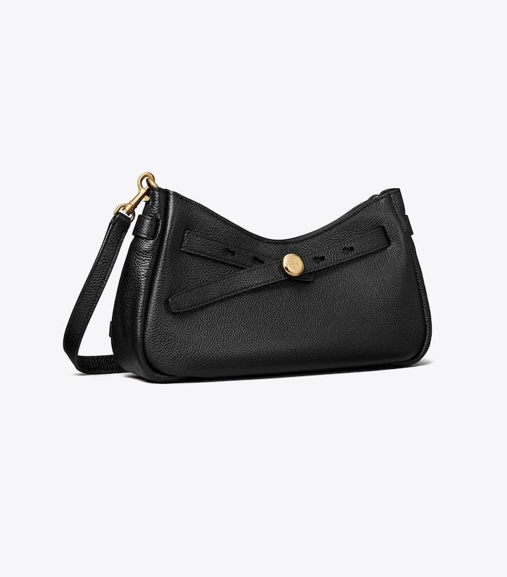 Romy Zip Top Crossbody - Black