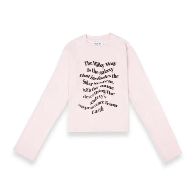 BLUR CROP LONG SLEEVE PK
