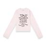 BLUR CROP LONG SLEEVE PK