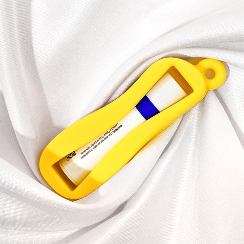 립밤 케이스 실리콘 재질 고리형 휴대용 여행용 키링