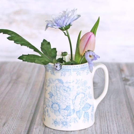 블루 아시아틱 페잔트 미니 탱커드 저그 (화병 사용 가능)