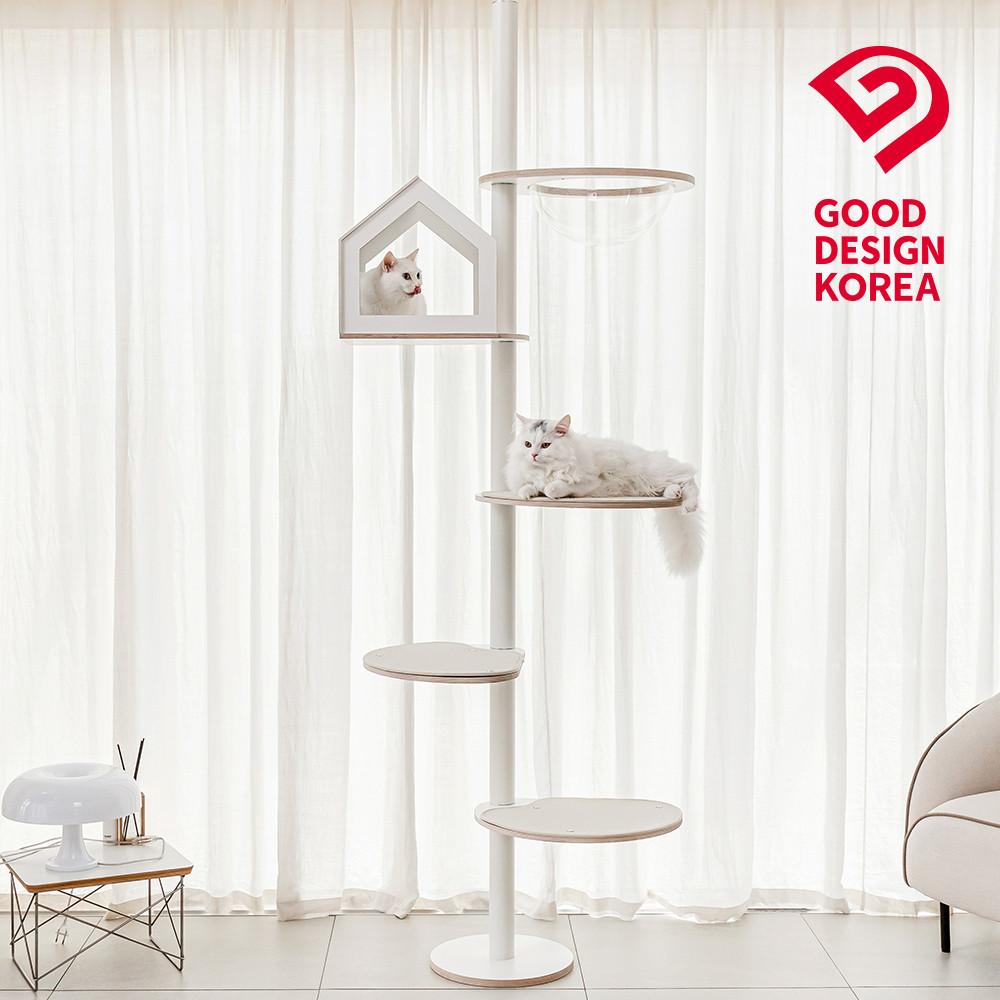 오브바이포 베이직 캣폴 (아이보리 발판)