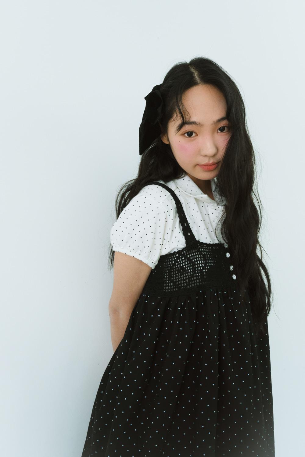 KIRI CROCHET MINI DRESS (BLACK)