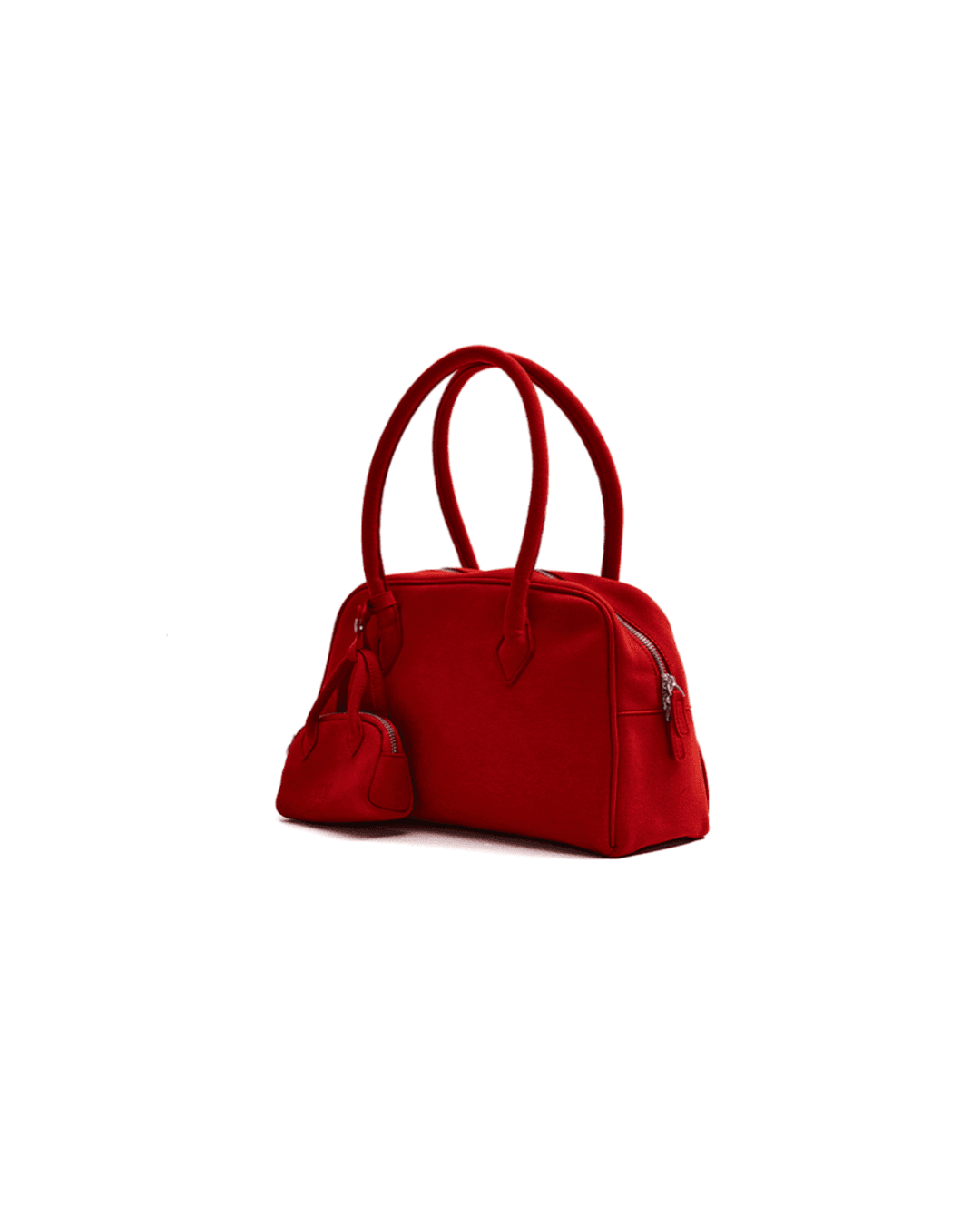 S_Small Suede Hug Bag [RED]