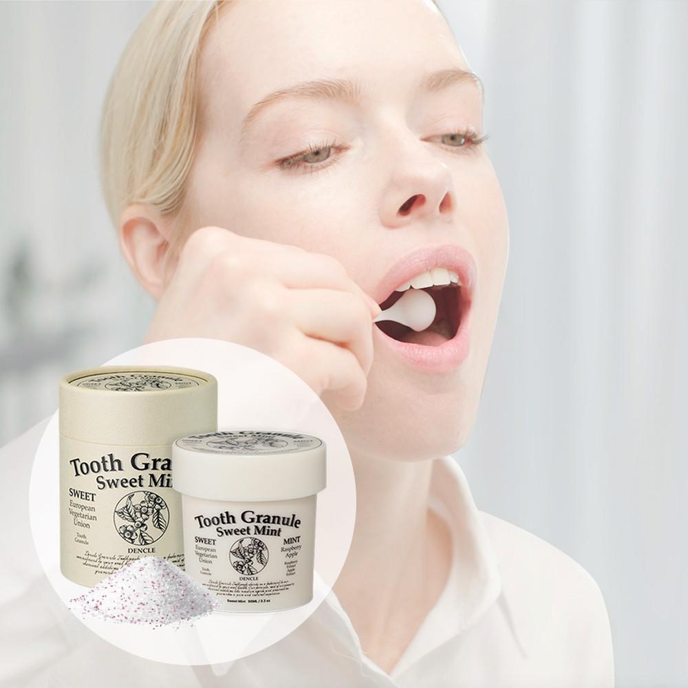 덴클 그래뉼 치약 무방부제 무수분 비건 가루 천연 화이트닝 스위트민트 90g