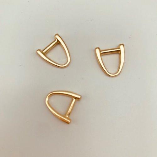 [가죽공예 금속장식] 삼각 고리 8mm (칼라옵션)