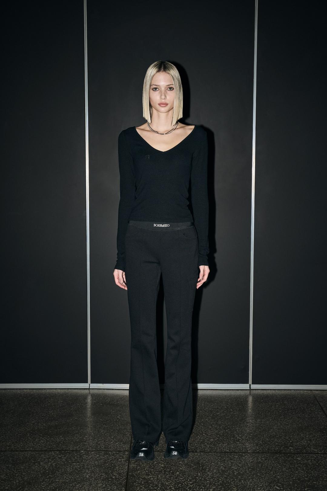 [5TH REORDER] JACQUARD BAND POCKET PANTS