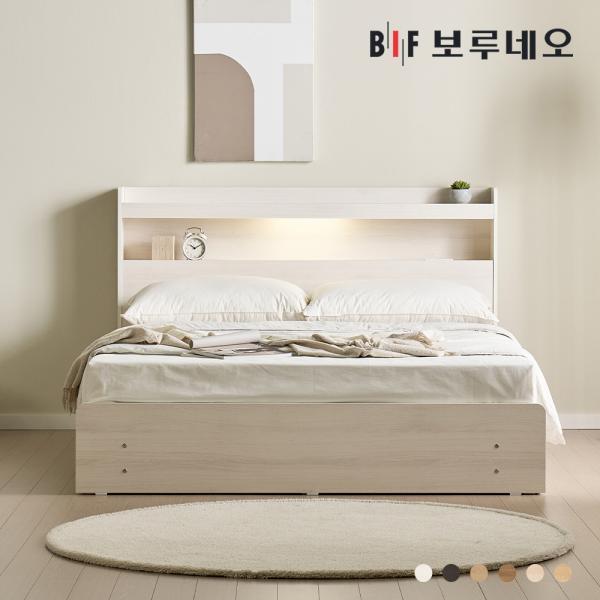 리체Po 3서랍 LED 수납침대 프레임 Q