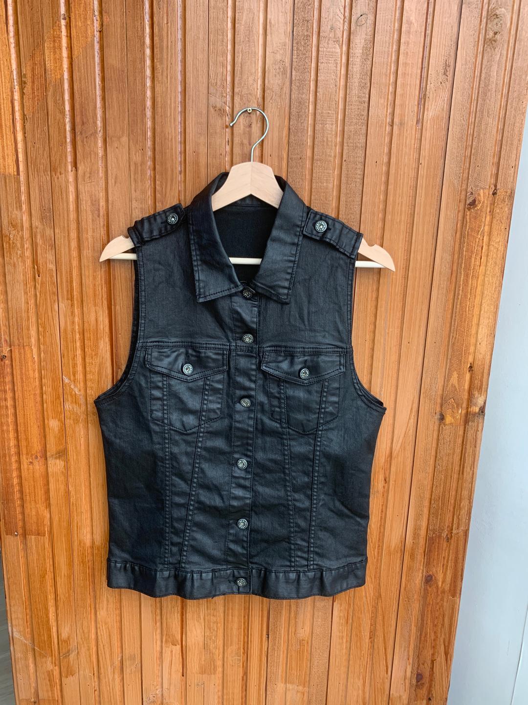 Leather Collar Vest