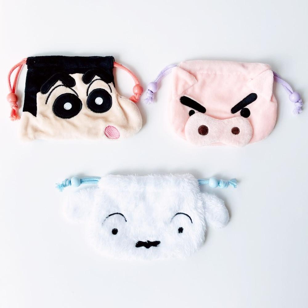 짱구 파우치 부리부리대마왕 흰둥이 캐릭터 미니파우치 주머니