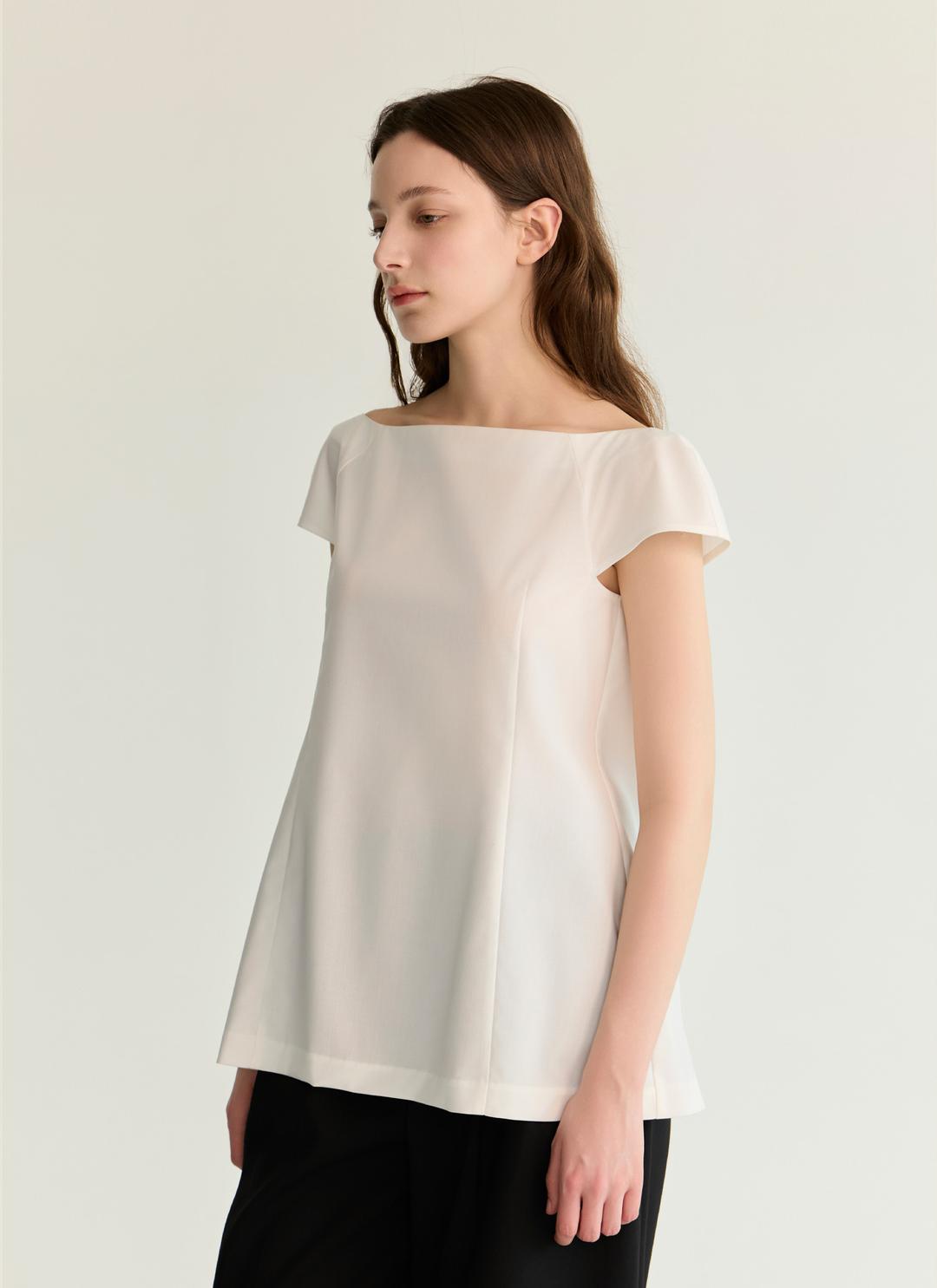 minimal off-shoulder blouse_wh